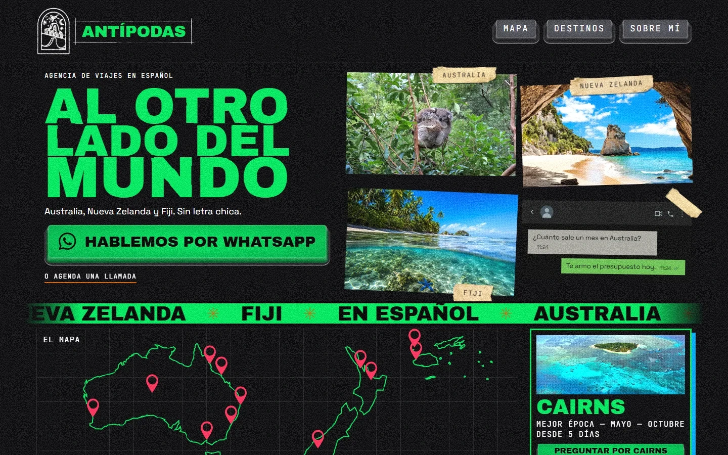 Antipodas — Voyages sur mesure