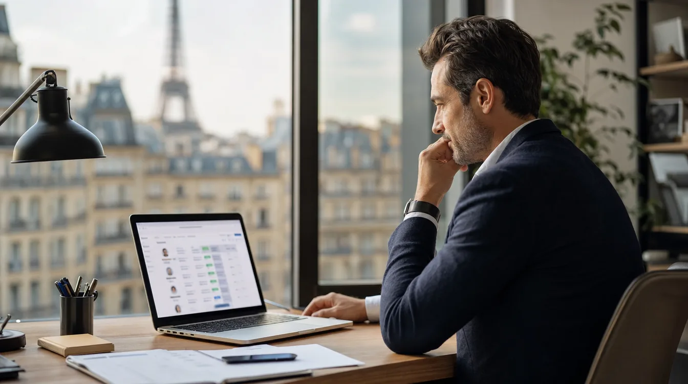 Entrepreneur consultant les conversations qualifiées générées par son chatbot