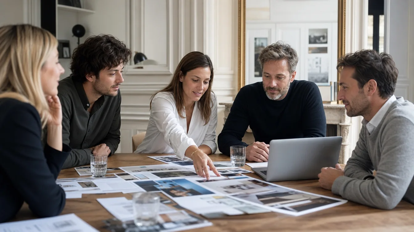 Équipe d’une agence web collaborant sur un projet de site à Montpellier
