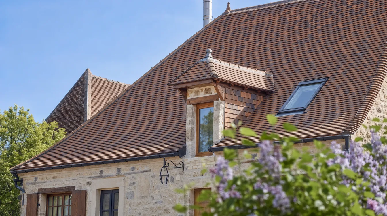 Photos avant-après d’une réfection de toiture par un couvreur