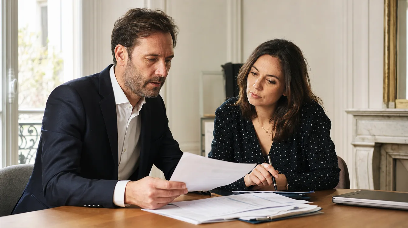 Dirigeant échangeant avec son expert-comptable sur ses chiffres