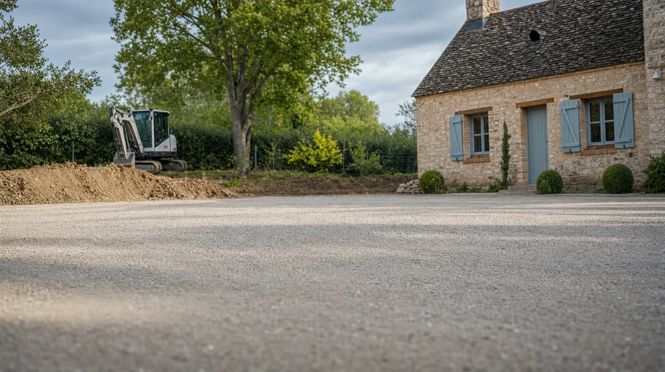 Chantier de VRD et terrassement réalisé près de Montpellier